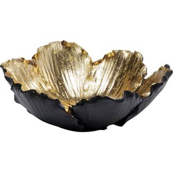 Kare Schaal Flower Bloom Black Gold 20cm