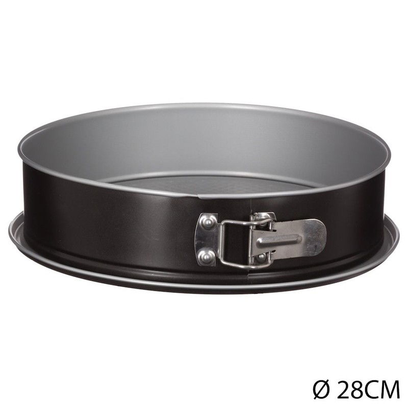 Decopatent® Springvorm Bakvorm - Ø28 Cm ROND - Metaal - Ronde Bakvorm - Cakevorm - Taartvorm - 