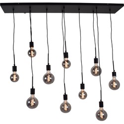 Hanglamp Bulby 10-lichts Zwart