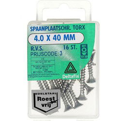 Sp.pl.schr.torx 4,0x40mm rvs 16st