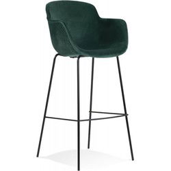 Barkruk met armleuningen LARISSA 59x54x1075 cm Groen