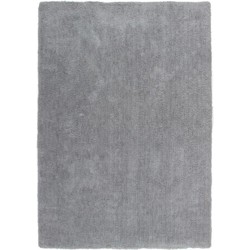 Tapijtenloods Velvet - Soft Fluffy Vloerkleed - Hoogpolig Effen Tapijt - Grijs- 120x170 CM