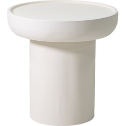 Salontafel Rond 50cm - Beige Beton Ciré - Japandi - Joyce