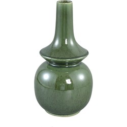 PTMD Cyra Dark Green ceramic pot bulb shape L