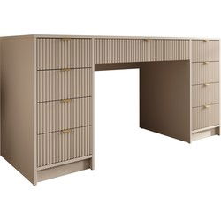 Meubella - Kaptafel Tavares 2 - Beige - 154 cm