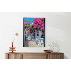 Muurwerken Akoestisch Schilderij - Kleurrijk griekenland - Geluidsdempend Wandpaneel - Wanddecoratie - Geluidsisolatie - BASIC (AW 0.65) S (50X70)