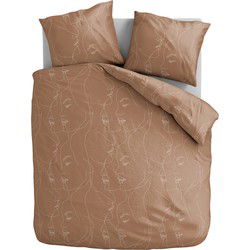 Microvezel Dekbedovertrekset Faces - Bruin - 240x220 + 2*60x70 cm