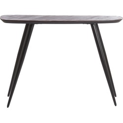 Light&living Side table 118x37x82 cm BIBOERA hout bruin+zwart