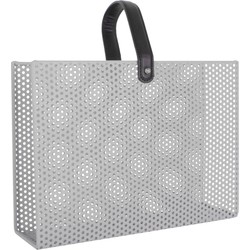 Tijdschriftenrek Perky Mesh - Grijs - 30x33x9cm