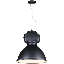 Industriële hanglamp zwart, wit, beton 50cm diameter