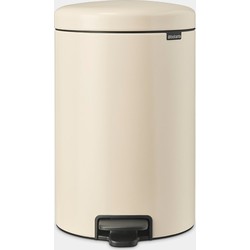 NewIcon Pedaalemmer, 20 liter, kunststof binnenemmer - Soft Beige