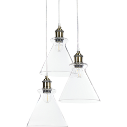 Beliani BERGANTES - Hanglamp-Transparant-Glas