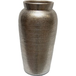 HS Potterie Zilver Goud vaas Marrakesh 19x45