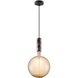 Home sweet home hanglamp Saga roest Spiral g260 - amber