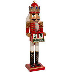Notenkraker met kalender hanger