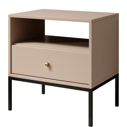 Meubella Nachtkastje Moreno - Beige - 54 cm