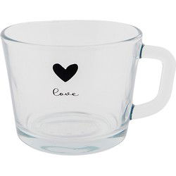 Clayre & Eef Theeglas  450 ml Glas Hart Theemok