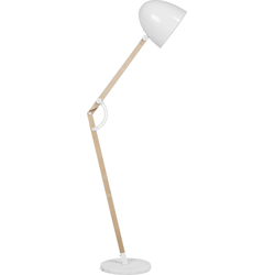 Beliani HETTON - Kinderlamp-Wit-Marmer, Eikenhout