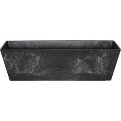 Ter Steege Plantenbak - gerecycled kunststof - zwart - 74 x 17 cm - Plantenbakken