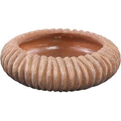 PTMD Bloempot Revil - 45x45x14 cm - Cement - Koper