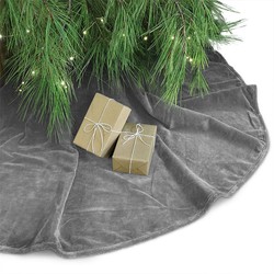 Unique Living - Treeskirt Kelsey 120Øcm dark grey - Kerstboomkleed