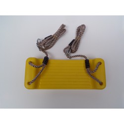 Schaukelsitz aus Kunststoff 430x165x85 mm PP-Seil gelb - Hermic