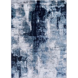 Modern Abstract Tapijt GIULIA - Blauw/Grijs - 200x275 cm