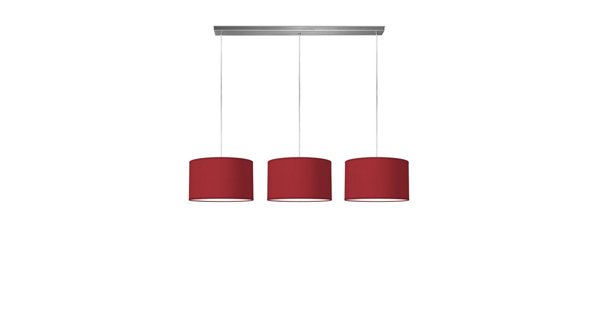 hanglamp beam 3 bling Ø 35 cm - rood
