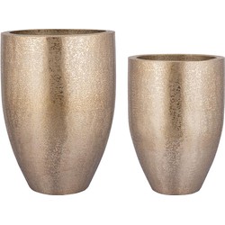 PTMD Shally Gold brushed aluminum pot high bombey SV2