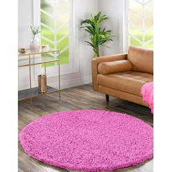 Candy Shaggy Rond vloerkleed