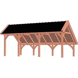 Trendhout douglas kapschuur De Hoeve XL, 710 x 380 cm