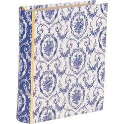Clayre & Eef Opbergdoos Boeken 17x14x5 cm Wit Blauw Karton Rechthoek