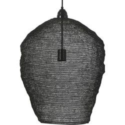Light & Living - hanglamp - Nikki - zwart - metaal - Ø 45cm - E27 - 3072558