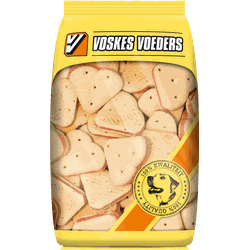 2 stuks! hondenvoer merg hartjes groot