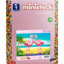 Ministeck Ministeck Flamingo's - 800 stukjes