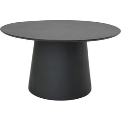 HSM Collection-Ronde Eettafel Drum-120X120X77-Zwart-Mango