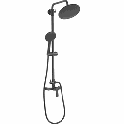 FARIN - Doucheset - Zwart  - Messing