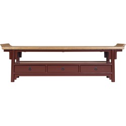 Fine Asianliving Chinese TV Kast Bordeaux Rood Qiaotou B180xD40xH55cm