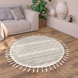 Laagpolig Vloerkleed Auclisa - Scandinavisch - Creme - 80x150 cm