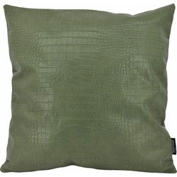 Sierkussen Croco Groen | 45 x 45 cm | PU Leder