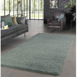 Hoogpolig vloerkleed - Candy Shaggy Pastel Groen - 200 X 290 CM