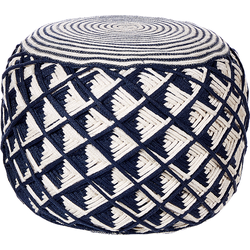 KAWAN - Poef - Marineblauw - Synthetisch materiaal