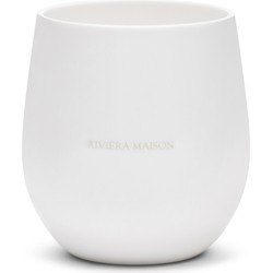 Riviera Maison Waterglas kunststof wit met RM logo 385 ml - RM Monogram Outdoor herbruikbaar drinkglas