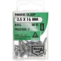 Parkers ck 3,5x16mm rvs 30st
