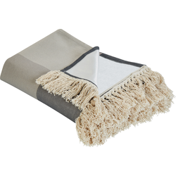 Beliani LUNDA - Picknickkleed-Grijs-Polyester