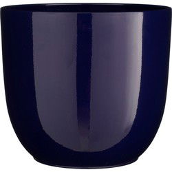 Mica Decorations Bloempot Tusca - 31x31x28.5 cm - Keramiek - Donkerblauw