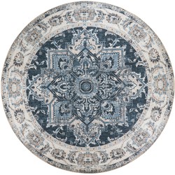 House Nordic Vloerkleed Havana Ø200cm Blauw