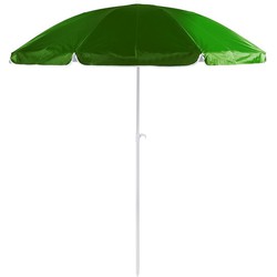 Strand/tuin parasol verstelbaar - groen - nylon - 200 cm - Parasols