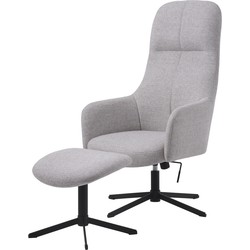 Fauteuil Naturel - Incl. Voetenbank - 67x78x116,5cm - Manning