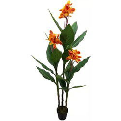 Canna Lily 3-Bloem 160 cm kunstplant